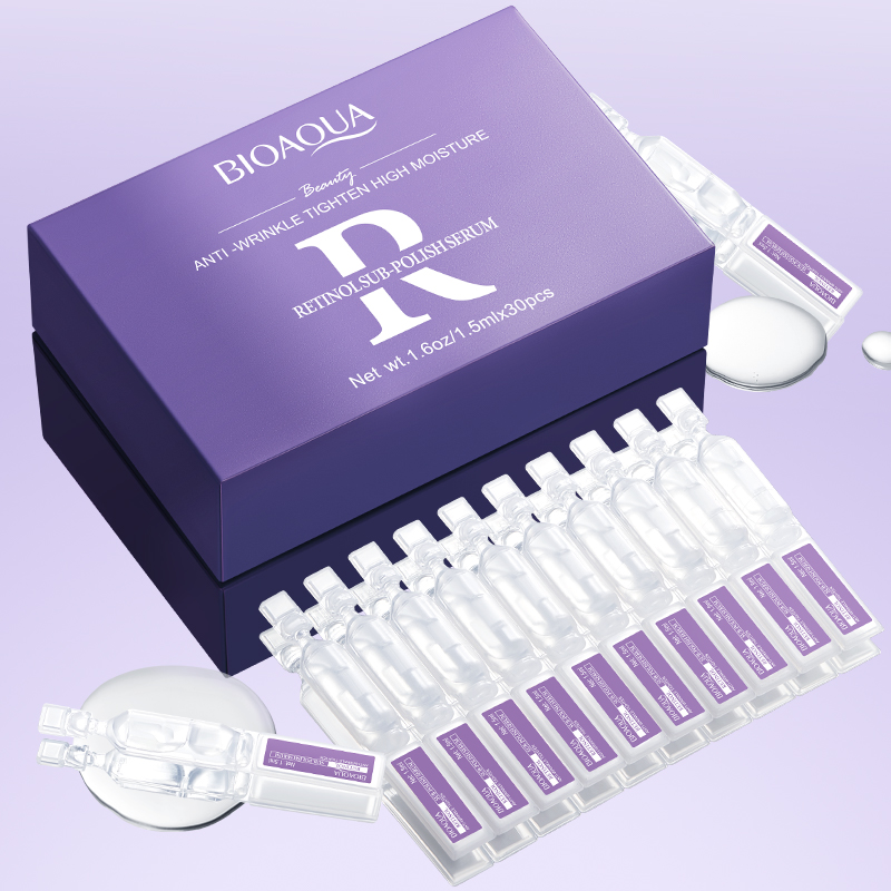 Exosome Serum Ampoule - 30個入り BIOAQUA レチノール ビタミンC フェイスセラムセット しわ対策