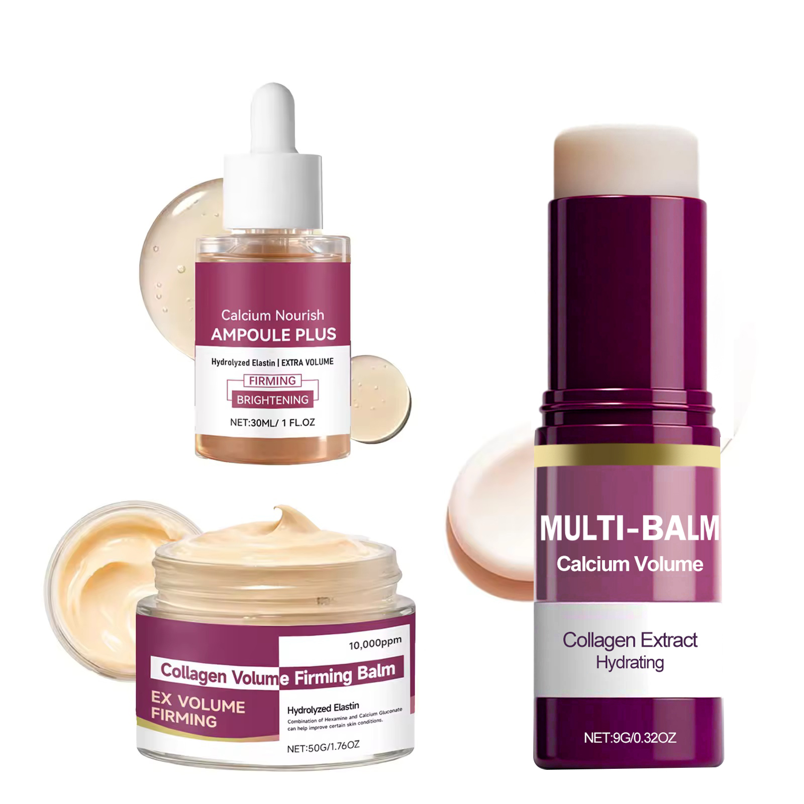 Luxury Skincare Korea - 韓国カルシウム栄養コラーゲンセット – 30mlアンプル + 50gクリーム +