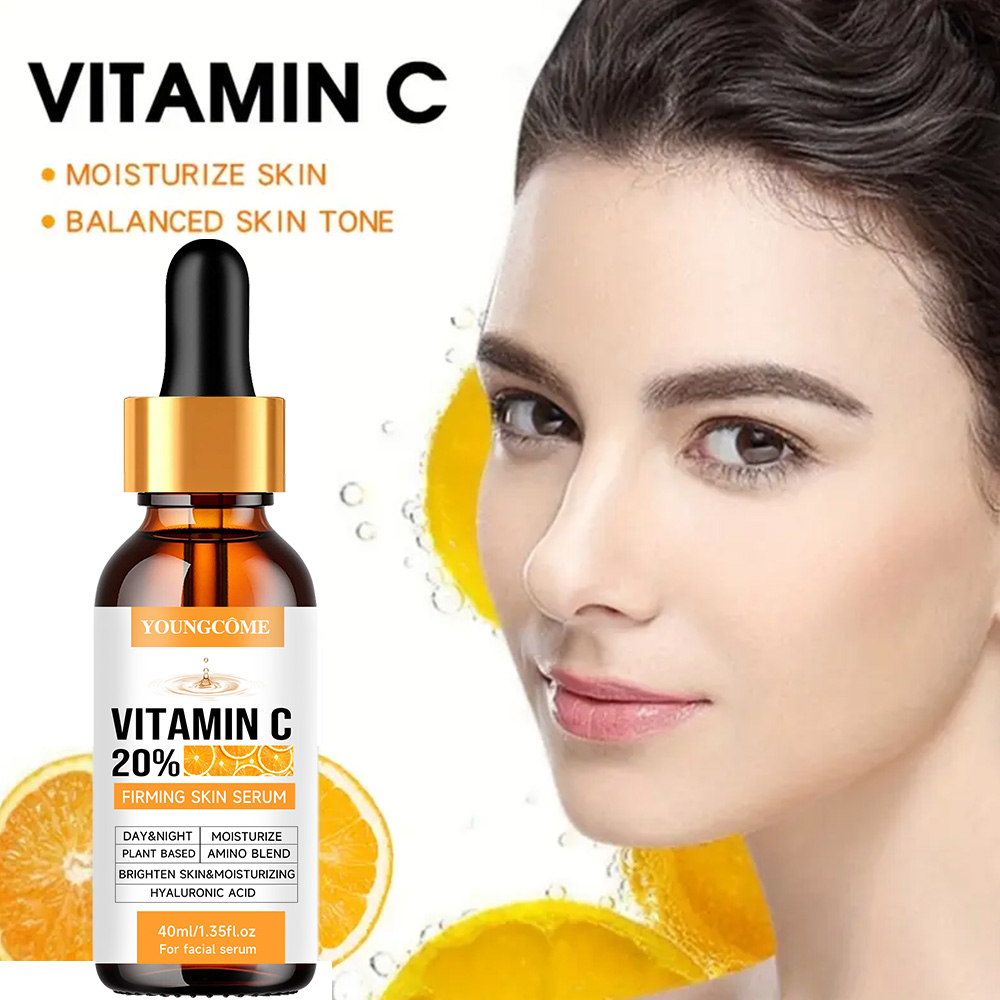 Exosome Serum Ampoule - ヤングコム プレミアム 20% ビタミンC美容液（ヒアルロン酸、レチノール配合）- 肌のコラーゲン生成促進、アンチエイジング＆シワ対策