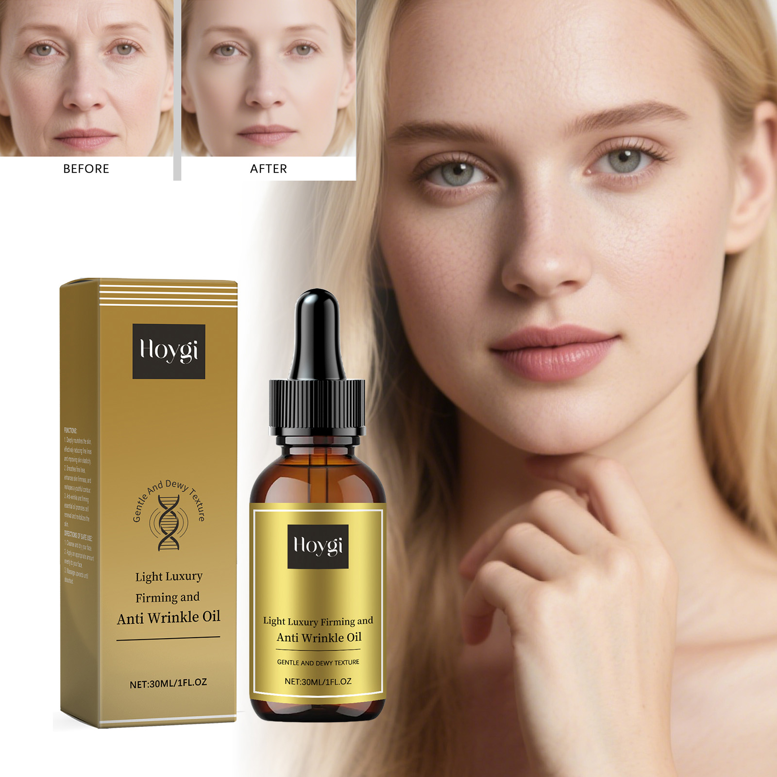 Luxury Skincare & Spa - 引き締めフェイシャルケアオイル リフティング アンチリンクル ラインを薄くする 肌を引き締める 栄養を与える