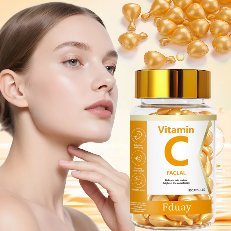 Exosome Serum Ampoule - ビタミンCディープモイスチャライジングカプセルエッセンス、ディープモイスチャライジング＆スキンブライトニングエッセンス（0.5ml×90カプセル）1本
