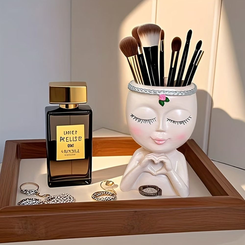 1ピースメイクアップブラシと眉毛ブラシ収納ラック、樹脂製、豪 - Luxury Skincare And Makeup Brands のレビューと価格