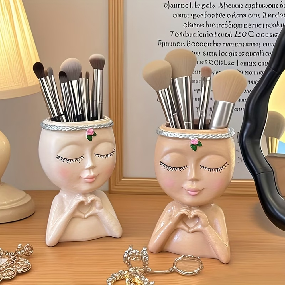 1ピースメイクアップブラシと眉毛ブラシ収納ラック、樹脂製、豪 - Luxury Skincare And Makeup Brands のレビューと価格