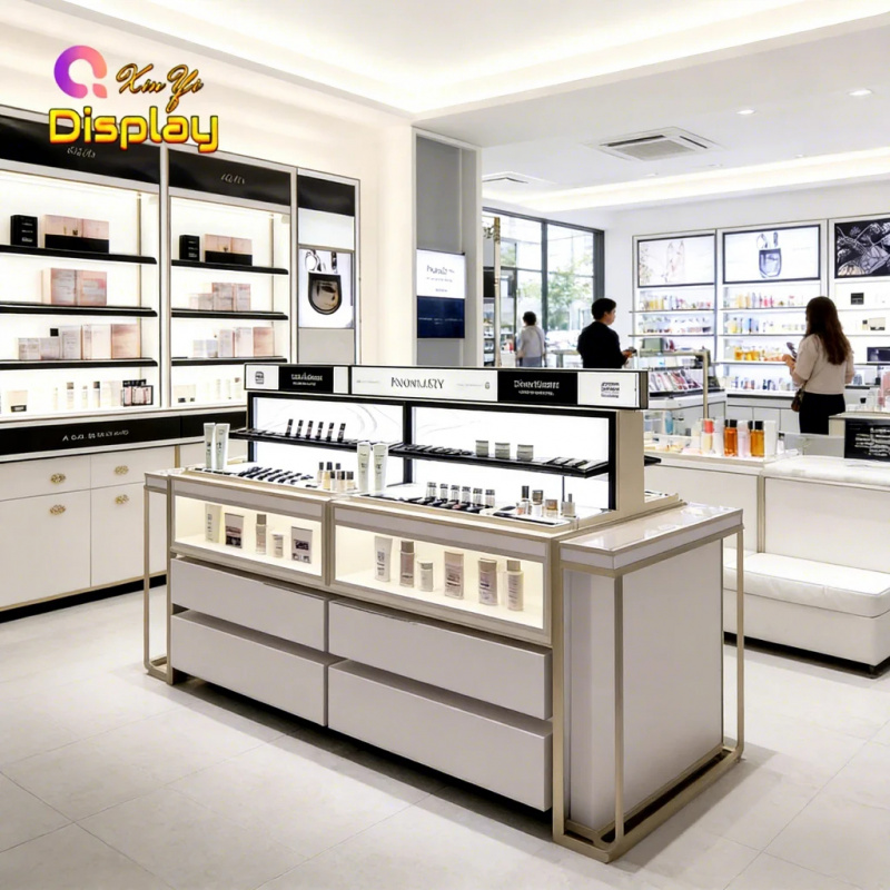 カスタム高級スキンケアショップ什器　スタイリッシュなLED照 - Luxury Skincare & Spa のレビューと価格