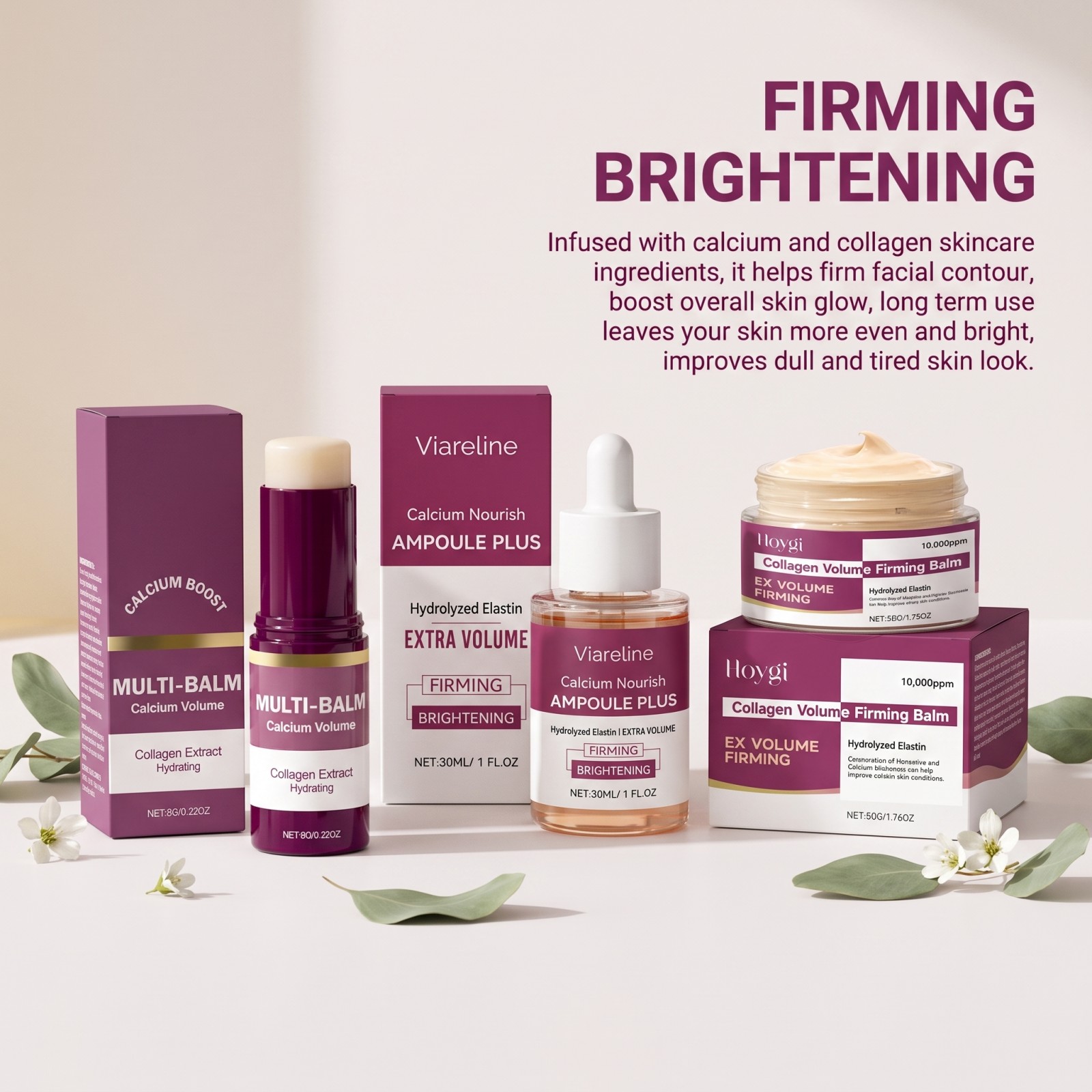 韓国カルシウム栄養コラーゲンセット – 30mlアンプル + - Luxury Skincare Korea のレビューと価格
