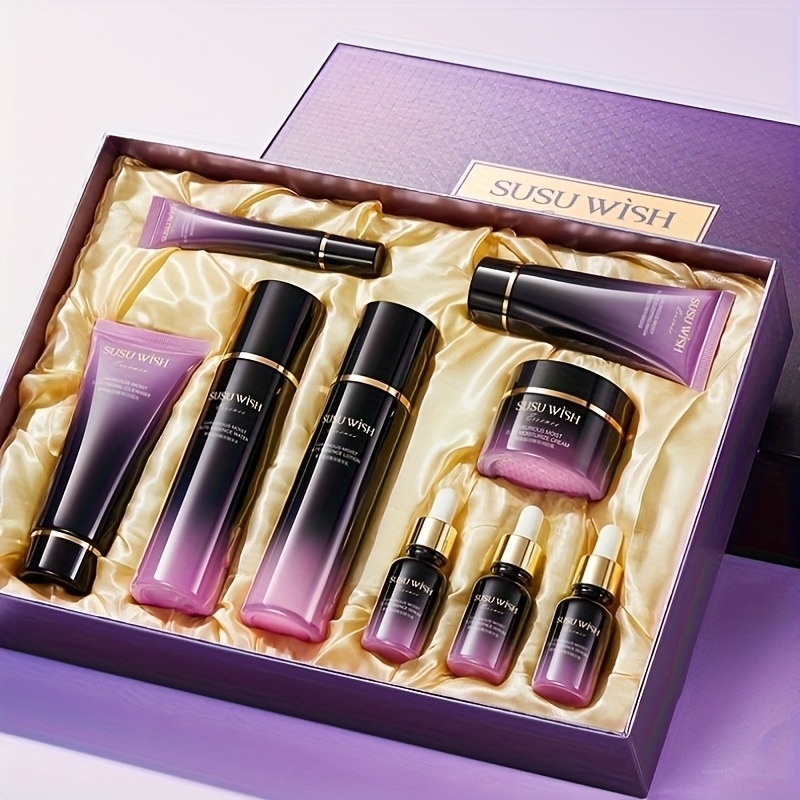 贅沢で上品な9点保湿エッセンスセット、クレンジングミルク、エ - Luxury Skincare Gifts のレビューと価格