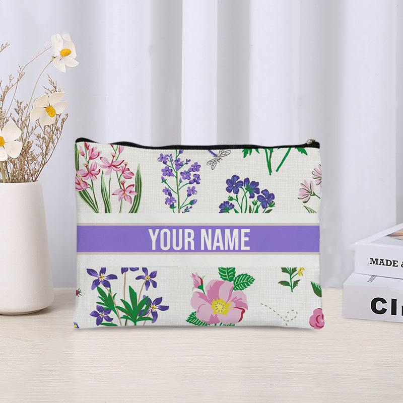 カスタムメイクアップバッグトレンディなキャンバス旅行化粧品オ - Luxury Skincare And Makeup Brands のレビューと価格
