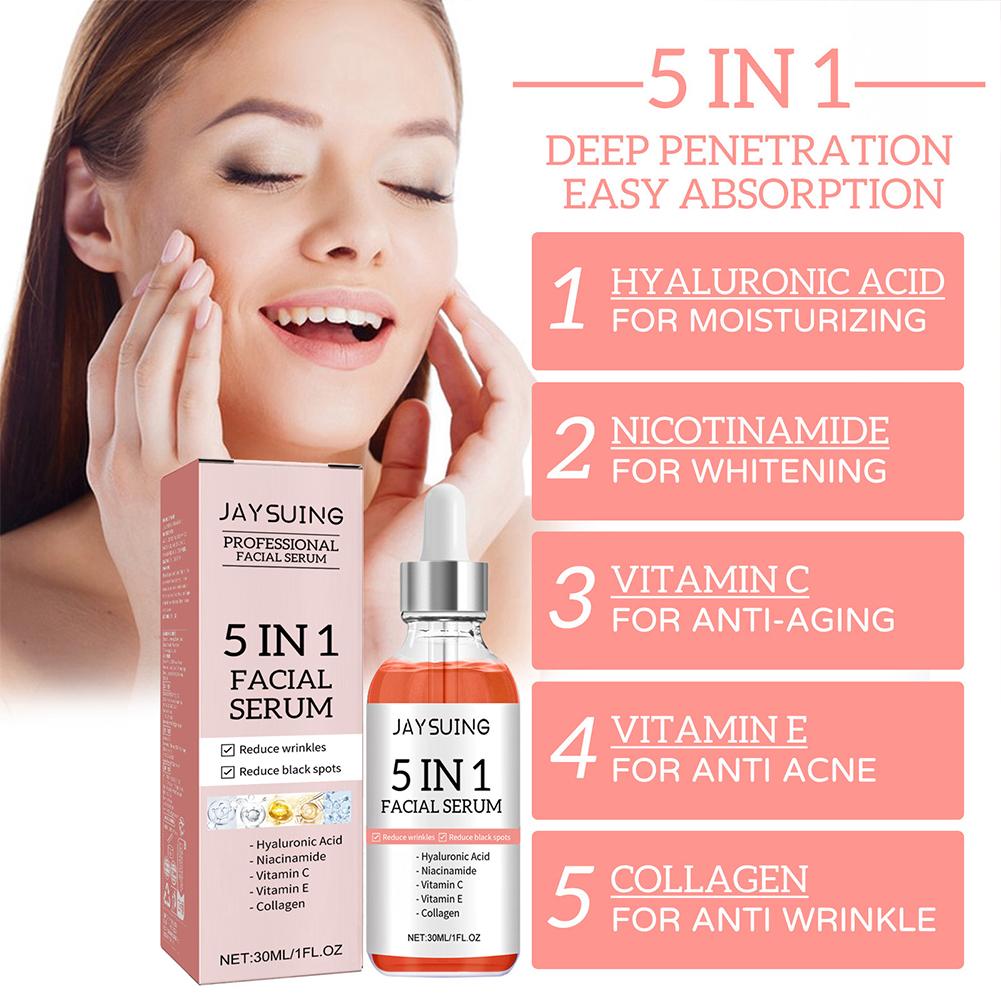 5 in 1 ビタミンC＆ヒアルロン酸フェイスセラム、引き締 - Exosome Serum Ampoule のレビューと価格