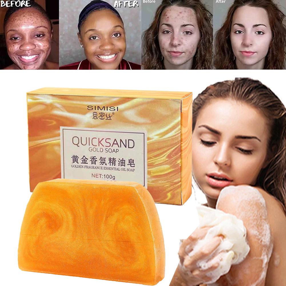 手作りゴールドソープ台形ラバーペプチド配合エッセンシャルオイ - Luxury Skincare & Spa のレビューと価格