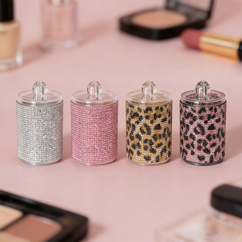 高級ダイヤモンド綿棒収納ケースポータブルメイクアップ化粧品オ - Luxury Skincare And Makeup Brands のレビューと価格