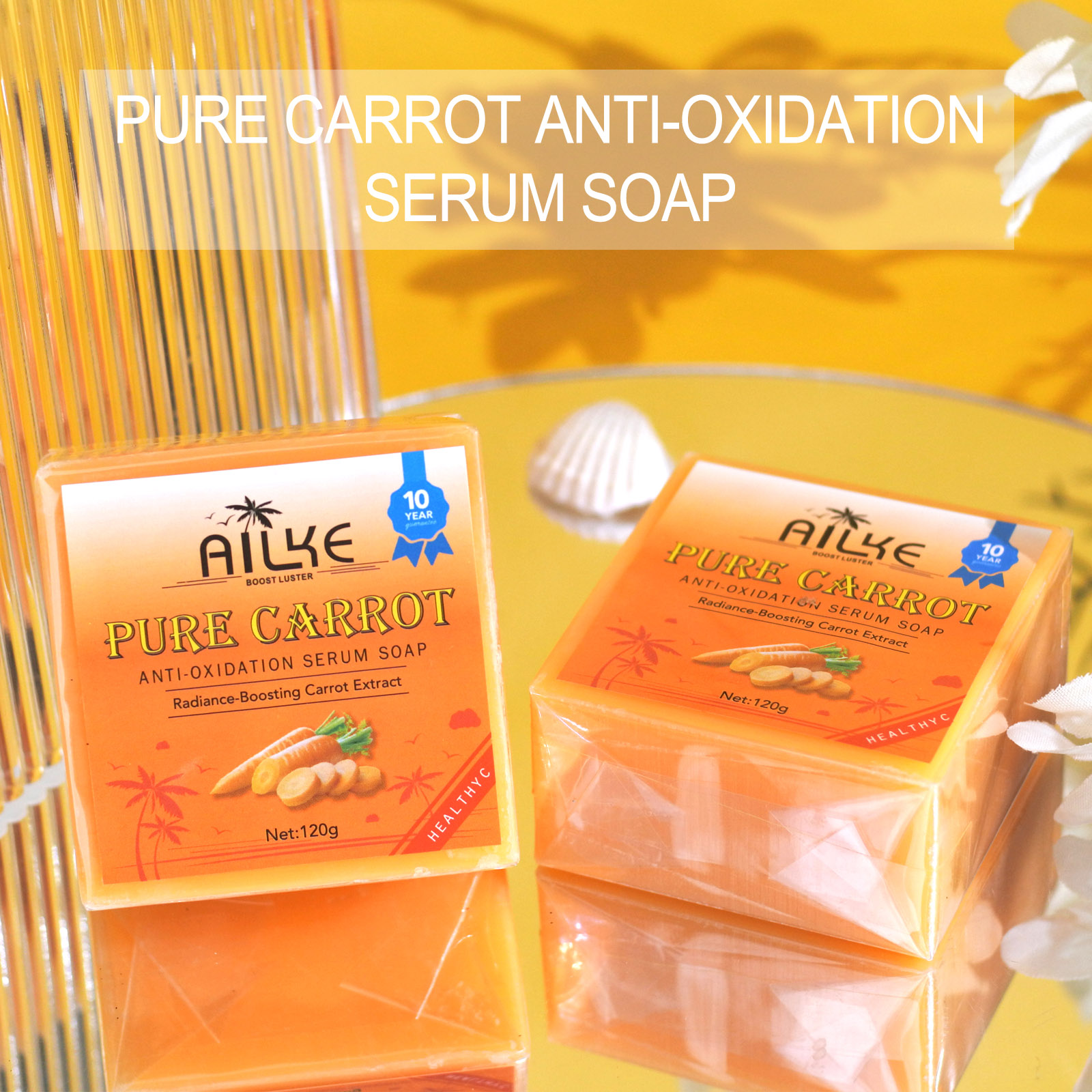 AILKE ピュアキャロット抗酸化血清石鹸、美白、汚れをきれ - Exosome Serum Ampoule のレビューと価格