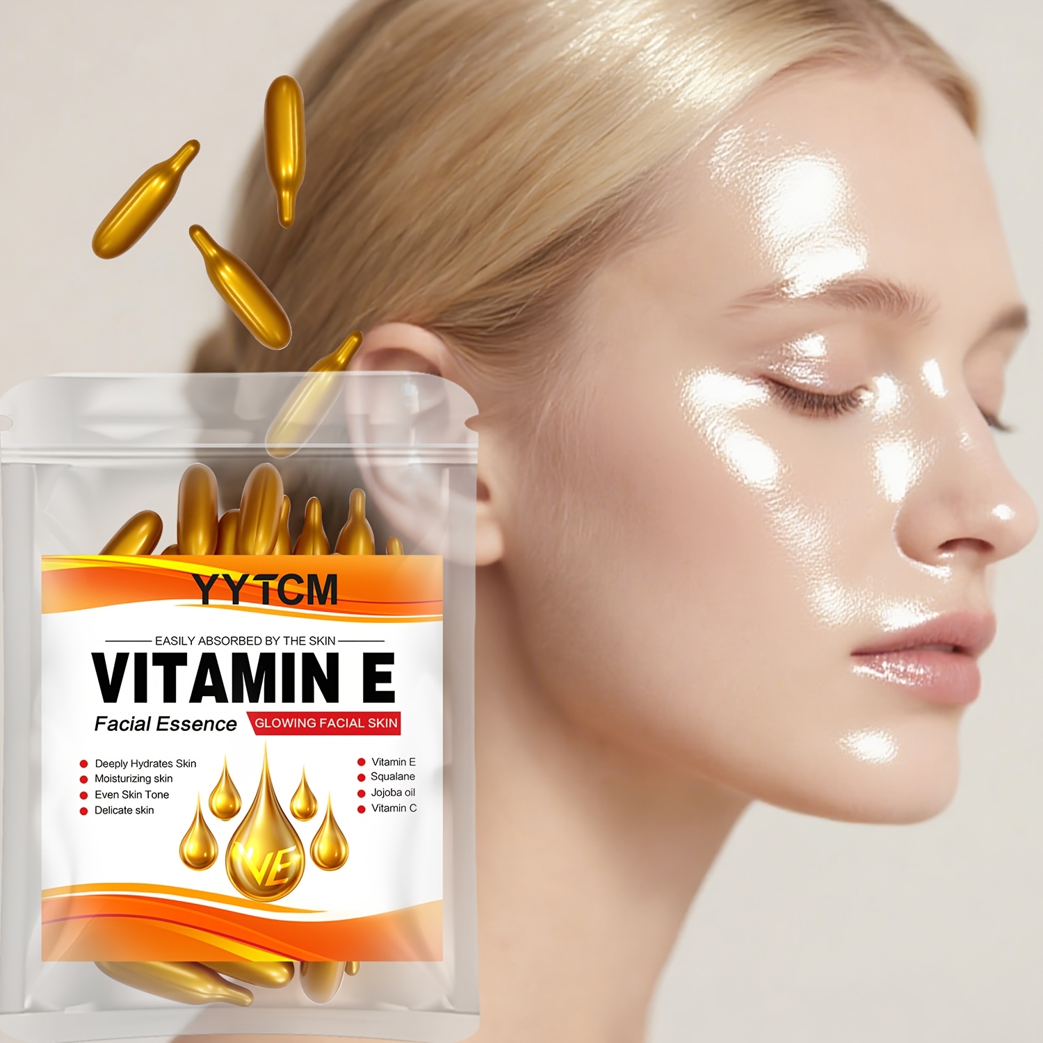ビタミンEディープモイスチャライジングカプセルエッセンス、肌 - Exosome Serum Ampoule のレビューと価格
