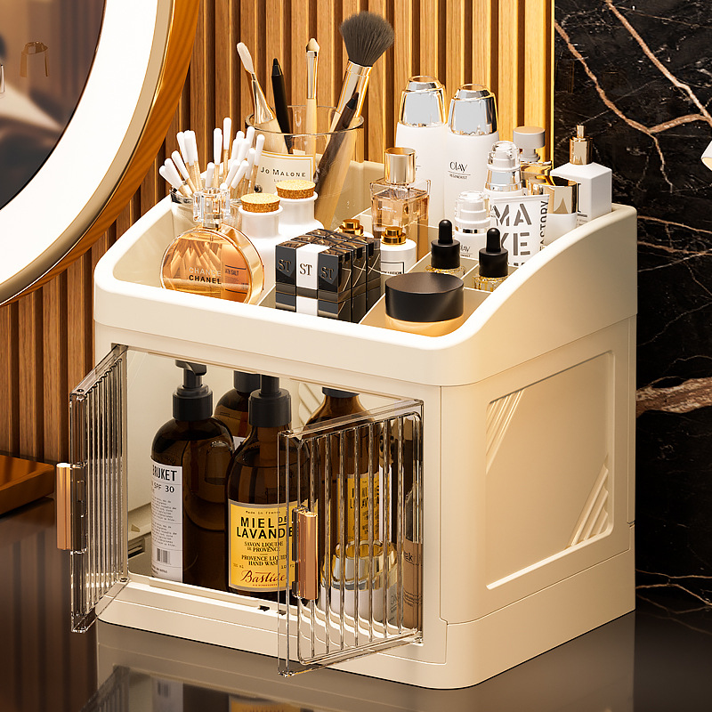 大容量の重ねて使えるメイクアップ収納キャビネット、防塵防水、 - Luxury Skincare Gifts のレビューと価格